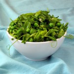 Three Pea Saute with Green Garlic and Mint