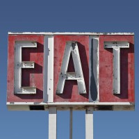Vintage EAT sign