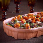 Marinated shell beans with roasted tomatoes