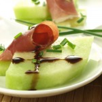 Melon and Prosciutto with Balsamic Vinegar