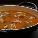 tomato and mussels soup