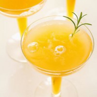 Peach & Rosemary Sparkler