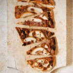 Pear, Prosciutto & Provolone Flatbread with Candied Pecans