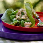 Bay Shrimp and Sugar Snap Pea Lettuce Wraps