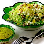 Shaved Brussels Sprouts Salad with Citrus Vinaigrette