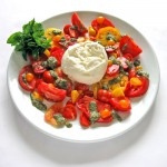 tomatoes with burrata