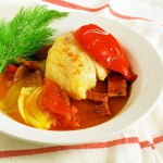 Cod Stew with Pimenton & Chorizo from sippity sup