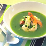 cucumber soup with shrimp