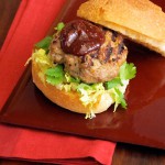 duck slider with fig ketchup
