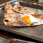 Egg Filled Buckwheat Pancake