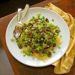fava and morel linguine