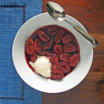 Lambrusco-Poached Figs with Vanilla Bean Ice Cream