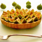 Fig Tart with Snofrisk Cream & White Balsamic Reduction