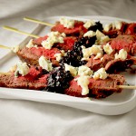 Beef Tenderloin Skewers with Cranberry Peppercorn Relish
