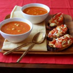 Spicy Chickpea Stew with Tomato Feta Toasts