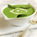 Minted English Pea Soup with Sour Cream