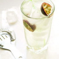 Thai Basil Infused Passionfruit Collins
