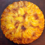 peach upside down cake