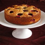 Plum Torte with Cardamom Cream