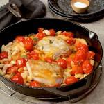 braised pork with tomatoes and white beans