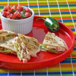 Smoky Grilled Quesadilla with Anaheim Chilis and Chicken