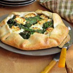 Rapini Galette with Goat Cheese & Red Pepper