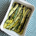 Roasted Zucchini Spears with Mint