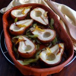 Roasted Pears with Candied Celery