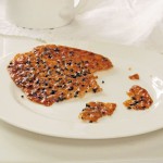 Black Sesame Lace Cookies