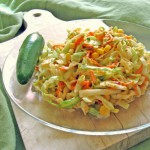 creamy southern style spicy coleslaw