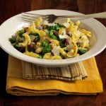 Strozzapreti pasta with broccoli rabe & guanciale