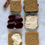 Smoked Trout with Beet Tea Sandwiches