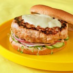 Yellowfin Tuna Burger with Japanese Cucumber Relish & Wasabi Aioli