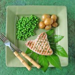 tuna with savory mint sauce