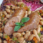 Italian Sausages with White Beans and Radicchio