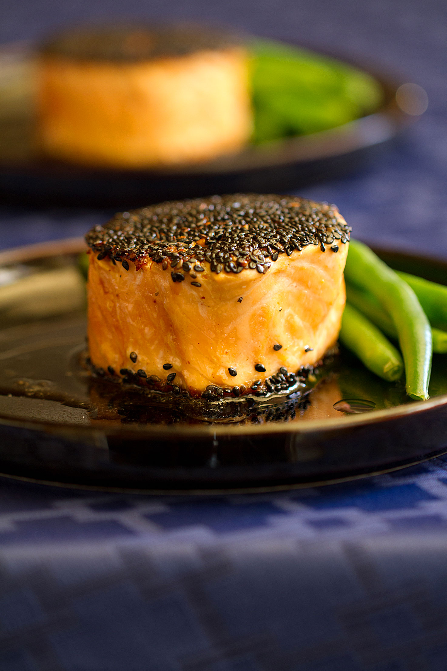 Sesame Salmon Rolls with Wasabi Mayo