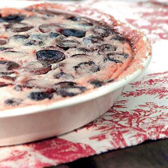 Cherry Clafouti with Almonds