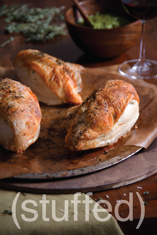 Goat Cheese Stuffed Roast Chicken | Sippity Sup