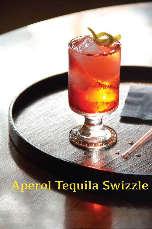 Aperol Tequila Swizzle from Savory Cocktails by Greg Henry