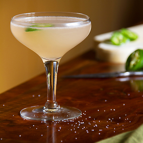 Cocktail with Grapefruit Juice & Jalapeno