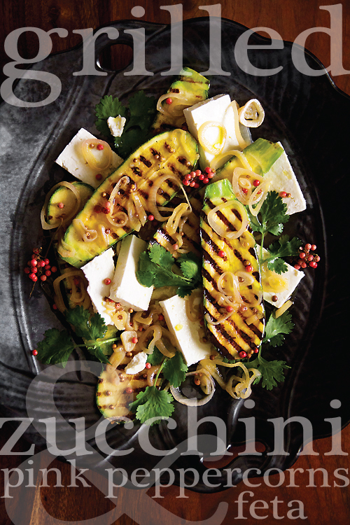 Grilled Salad with Zucchini & Feta