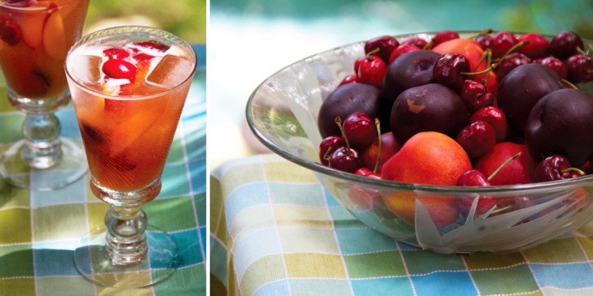 stone-fruit sangria