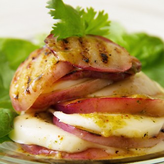 Nectarine & Mozzarella Stacked Salad
