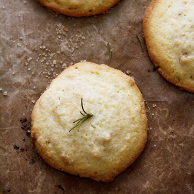 Orange Rosemary Polenta Cookies