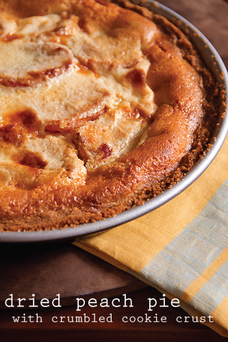 dried peach pie