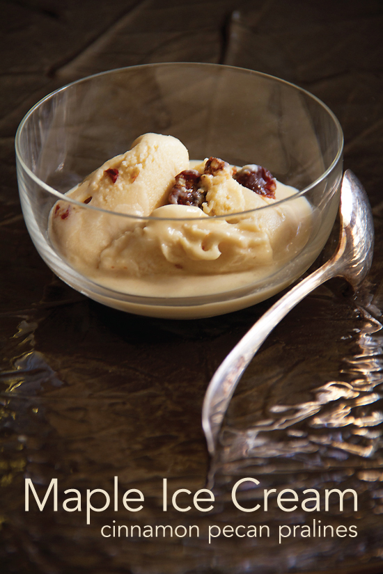 Winter Ice Cream with Maple and Cinnamon