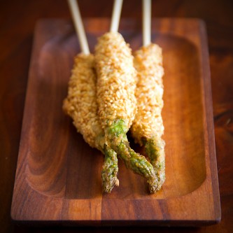 sesame asparagus sticks