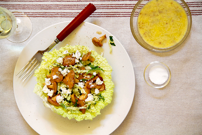 sweet tooth mushrooms in a salad