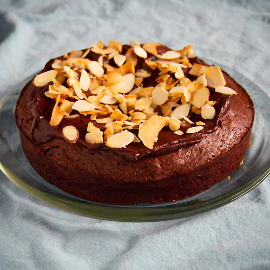 Chocolate Almond and Coconut Cake