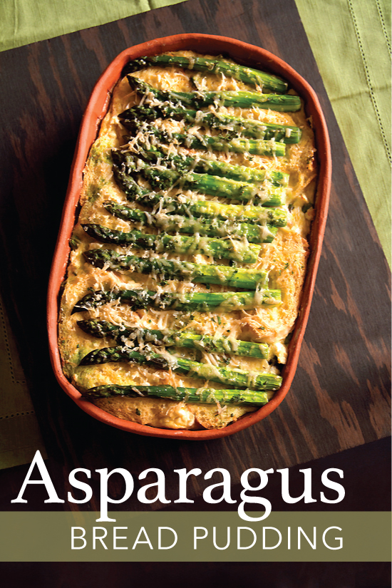 asparagus bread pudding